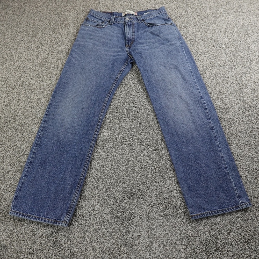 Levis Jeans Mens 33X32 Dark Blue Denim Pants 559 Relaxed Straight Baggy Y2K 00s